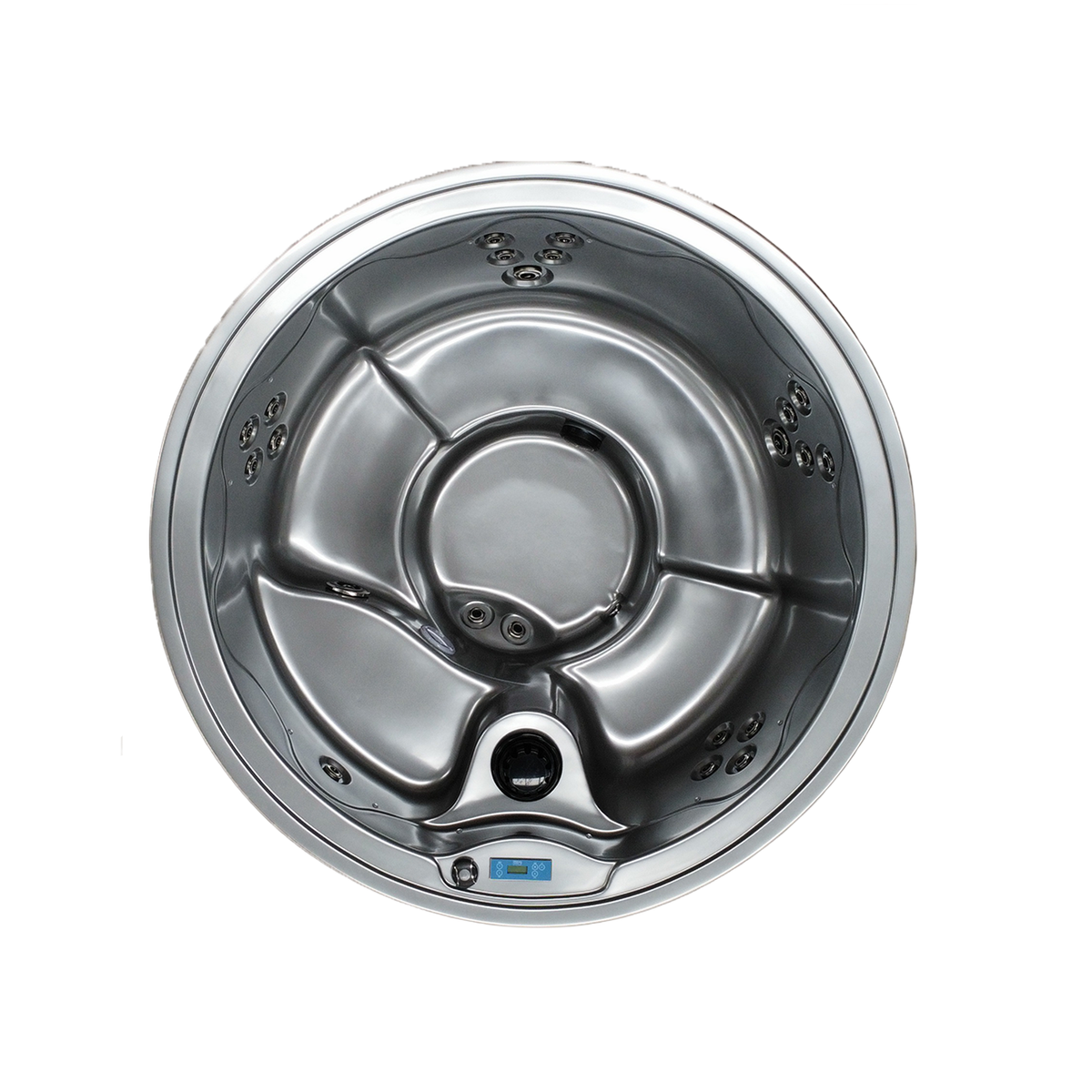 Urban Cedar Sport Deep WiFi Round Hot Tub Package (SILVER)