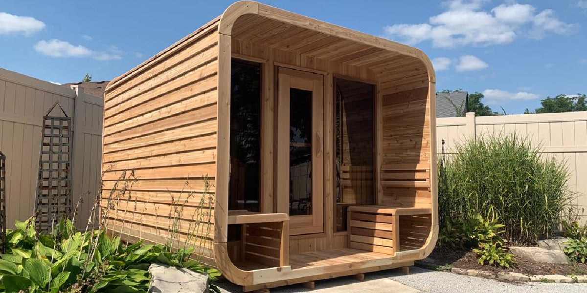 Urban Cedar Space Outdoor Sauna 8FTx7FT