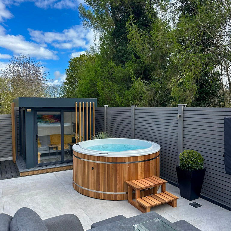 Urban Cedar Spa Premium WiFi Round Hot Tub Package
