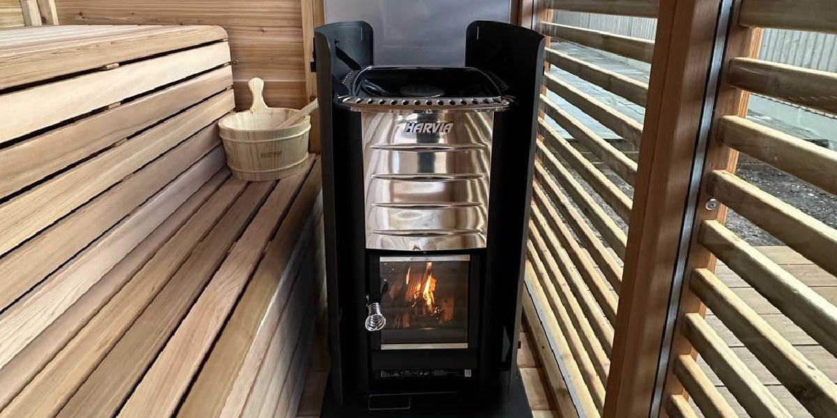 Urban Cedar Outdoor Sauna Woodfired Heater Upgrade