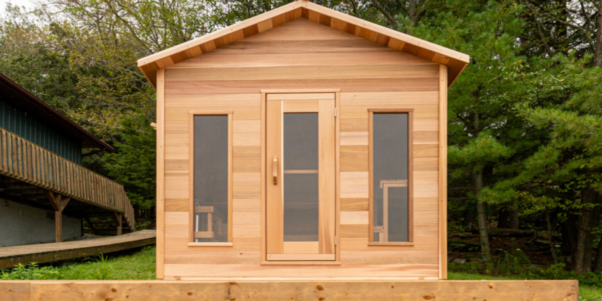 Urban Cedar Wood Premium Outdoor Sauna 8FTx6FT