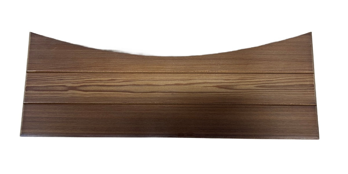 Clearance - Darker Solid Cedar Curved Shelf