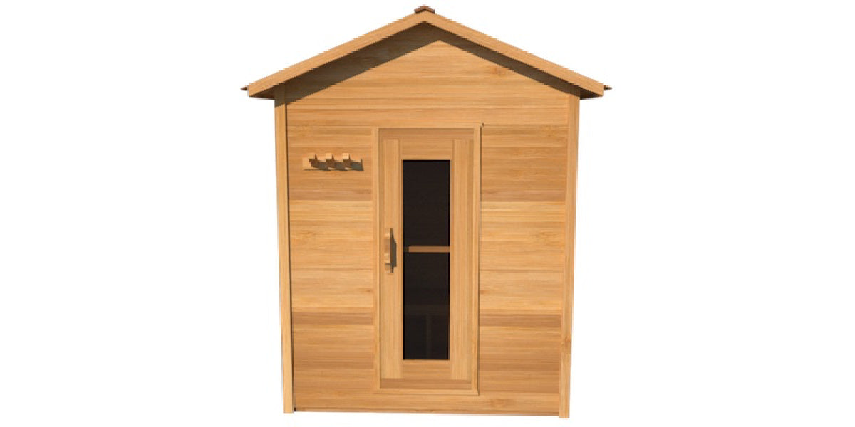 Urban Cedar Wood Square Outdoor Sauna 6FTx6FT