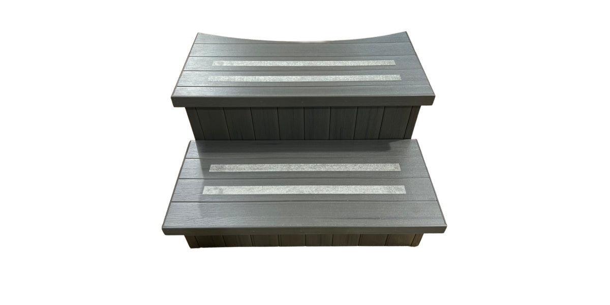 Clearance - Plastic Clad Curved Steps