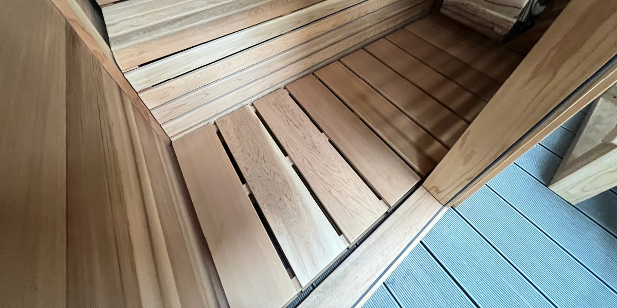 Solid Cedar Sauna Flooring