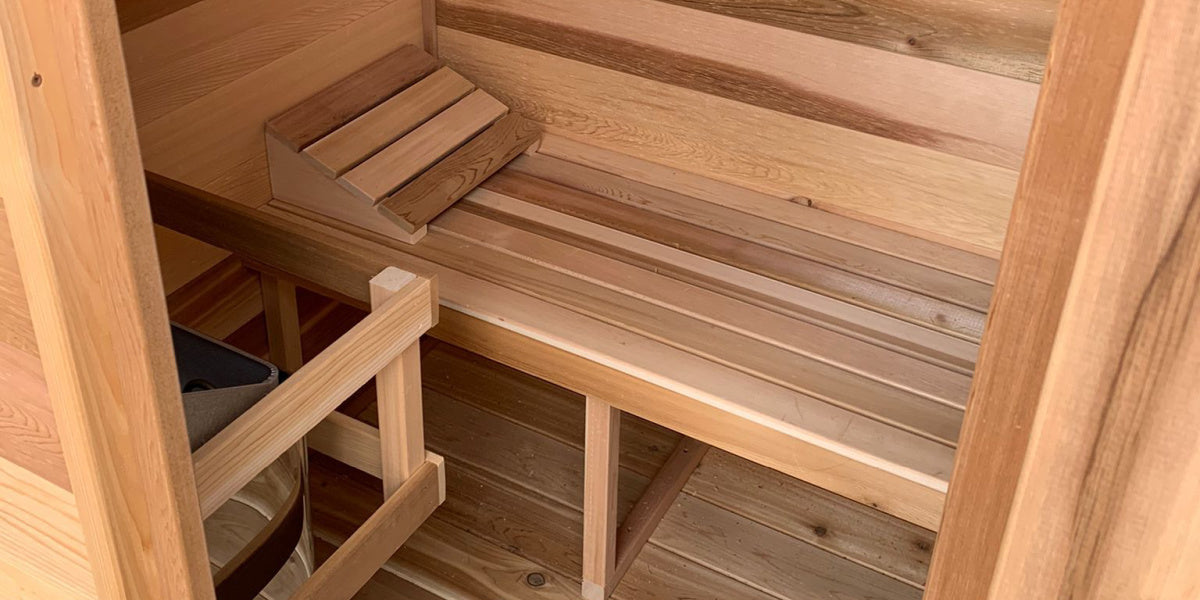 Urban Cedar Wood Compact Outdoor Sauna 6FTx4FT